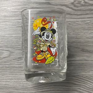 Walt Disney World Animal Kingdom Mickey Mouse Celebration 2000 Clear Gla…
